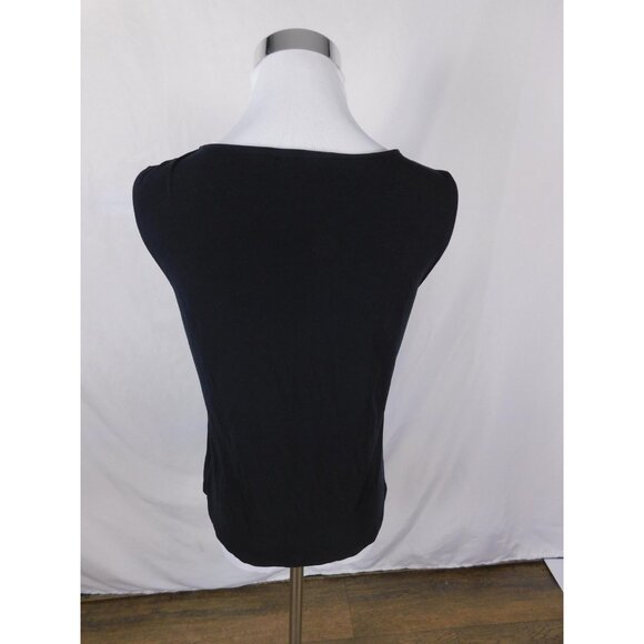 Merona Tank Top Womens Small Black Sleeveless Stretch Basic Layering Shirt - Picture 4 of 9